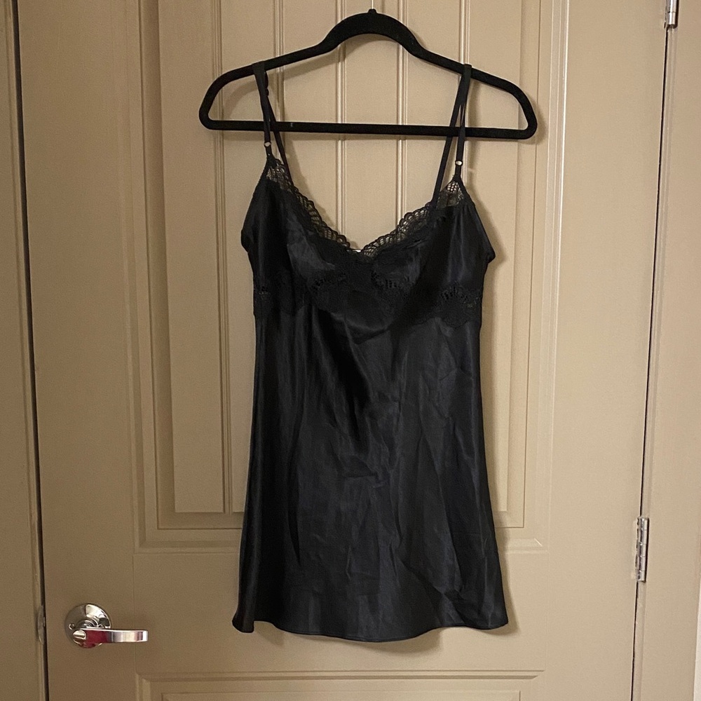 Victoria's Secret Black Lace Chemise